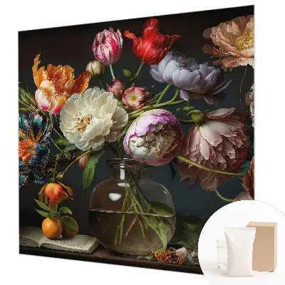 Fototapete fürs Kinderzimmer mit einem Blumenstrauß als Motiv