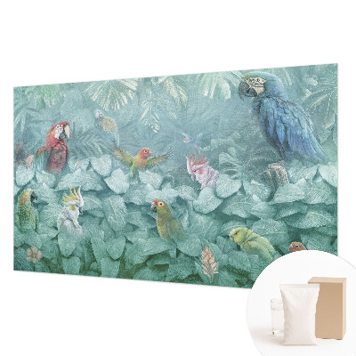 Motivtape­te aus Vlies mit exotischem Vogeldesign