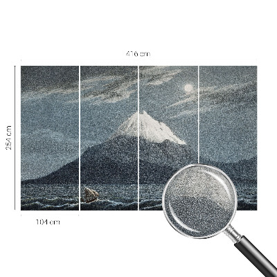 Motivtapete aus Vlies Mondhelle Nacht