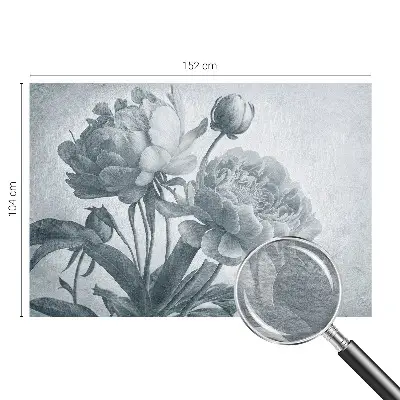 Bedruckte Vlies-Fototapete mit floralem Motiv in elegantem Chic
