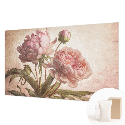 Vliestapete fürs Schlafzimmer Zarte Pfingstrosen