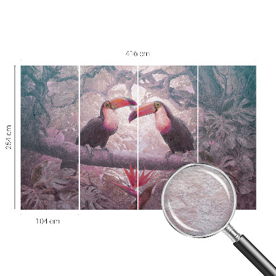 Moderne Vlies-Fototapete mit exotischem Paar