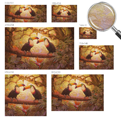 Motivtapete Bunte Tukane