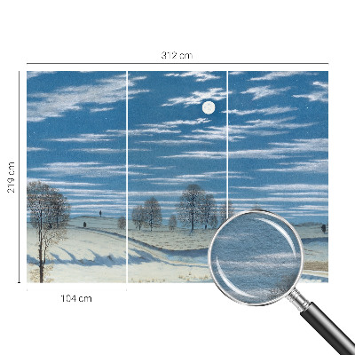 Fototapete mit Winterlandschaft