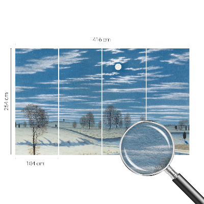 Fototapete mit Winterlandschaft