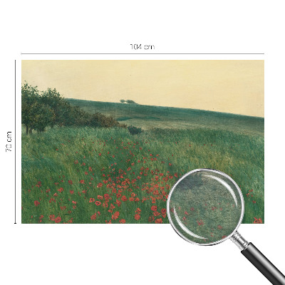 Wandtapete Mohnfelder