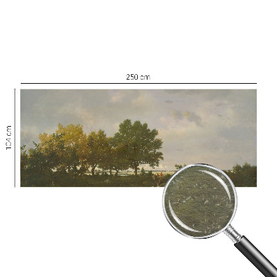 Fototapete fürs Wohnzimmer mit einer Waldlandschaft