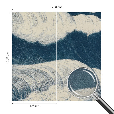Vlies-Fototapete mit Motiv Meereswellen
