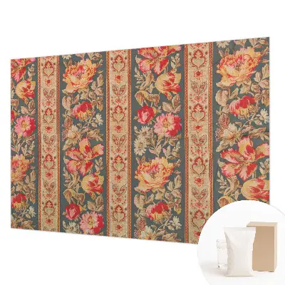 Motivtapete aus Vlies mit bunten Blumen