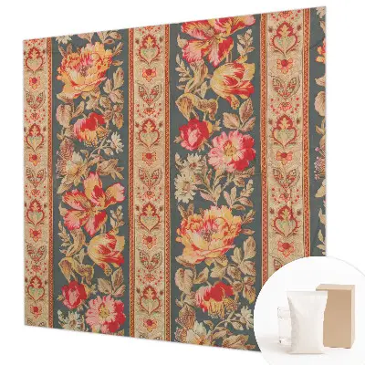 Motivtapete aus Vlies mit bunten Blumen
