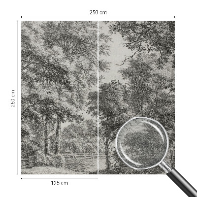 Vlies-Fototapete nach Maß mit Motiv einer Waldlandschaft