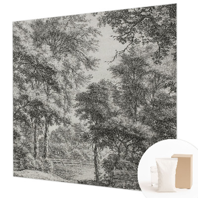 Vlies-Fototapete nach Maß mit Motiv einer Waldlandschaft