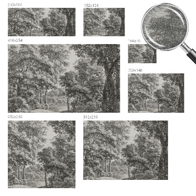 Vlies-Fototapete nach Maß mit Motiv einer Waldlandschaft