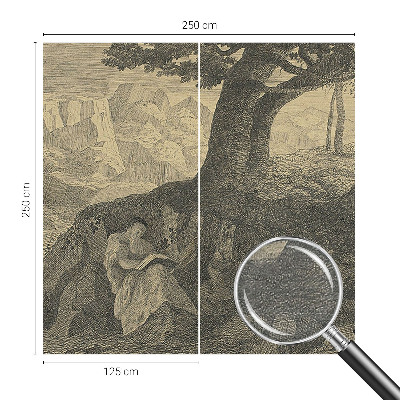 Fototapete aus Vlies mit Lesecharakter