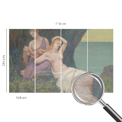 Vlies-Fototapete fürs Schlafzimmer mit einer Küstenszene