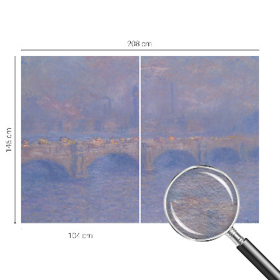 Vliestapete fürs Wohnzimmer Blaue Brücke