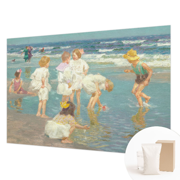 Moderne Vlies-Fototapete mit dem Motiv „Kindheit am Strand”