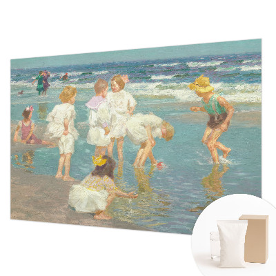 Moderne Vlies-Fototapete mit dem Motiv „Kindheit am Strand”