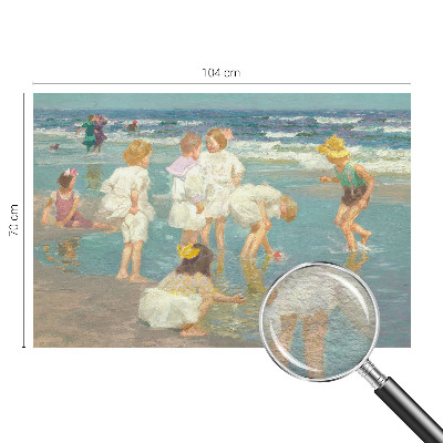 Moderne Vlies-Fototapete Kindheit am Strand