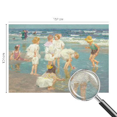 Moderne Vlies-Fototapete Kindheit am Strand