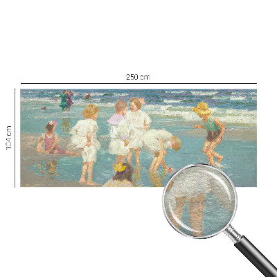Moderne Vlies-Fototapete mit dem Motiv „Kindheit am Strand”
