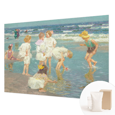 Moderne Vlies-Fototapete mit dem Motiv „Kindheit am Strand”