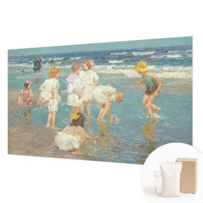Moderne Vlies-Fototapete mit dem Motiv „Kindheit am Strand”