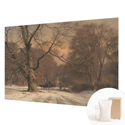 Motivtapete mit winterlicher Landschaft als Motiv