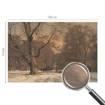 Motivtapete mit winterlicher Landschaft als Motiv