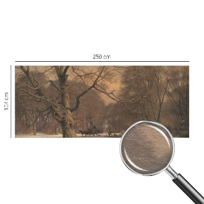 Motivtapete mit winterlicher Landschaft als Motiv
