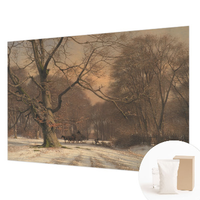 Motivtapete mit winterlicher Landschaft als Motiv