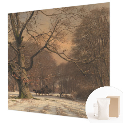 Motivtapete mit winterlicher Landschaft als Motiv