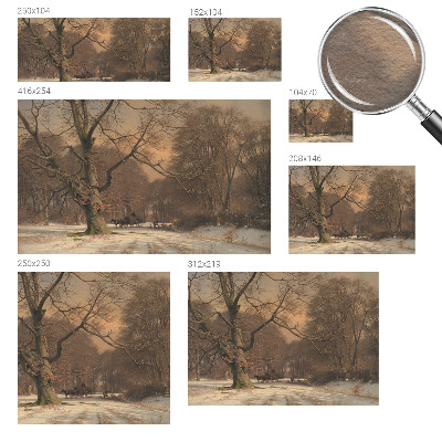 Motivtapete mit winterlicher Landschaft als Motiv