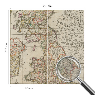 Wand-Fototapete Antike Karte