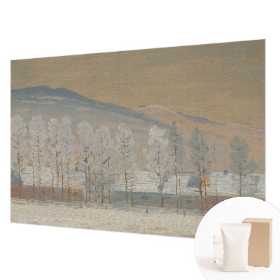 Fototapete mit einer Winterlandschaft