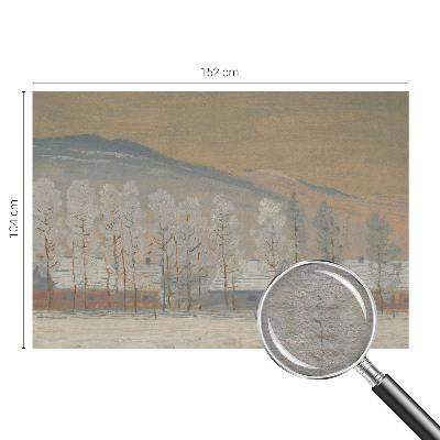 Fototapete mit einer Winterlandschaft