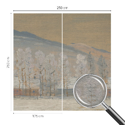 Fototapete mit einer Winterlandschaft