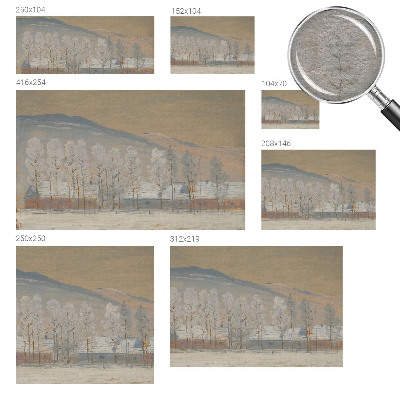 Fototapete mit einer Winterlandschaft