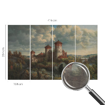 Fototapete nach Maß mit romantischer Landschaft als Motiv