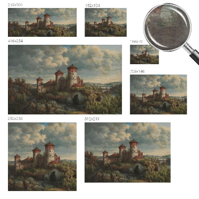 Fototapete nach Maß mit romantischer Landschaft als Motiv