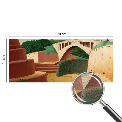 Dekorative Wand-Fototapete Friedliche Landschaft