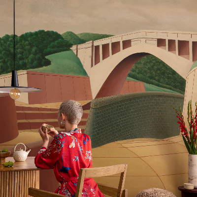 Dekorative Wand-Fototapete Friedliche Landschaft