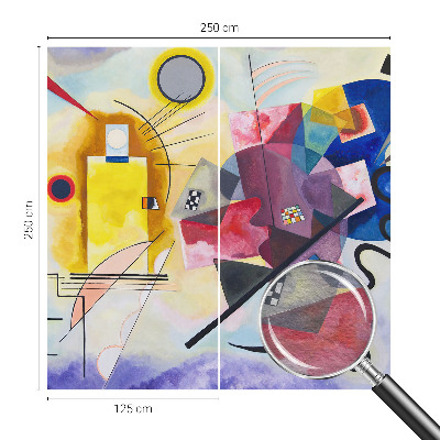 Vliestapete fürs Schlafzimmer Farbenfrohe Abstraktion