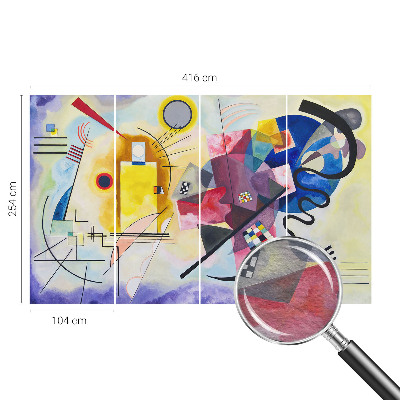 Vliestapete fürs Schlafzimmer Farbenfrohe Abstraktion