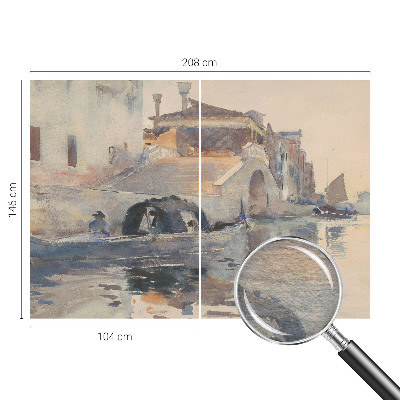 Vlies-Fototapete fürs Wohnzimmer mit venezianischem Harmoniemotiv
