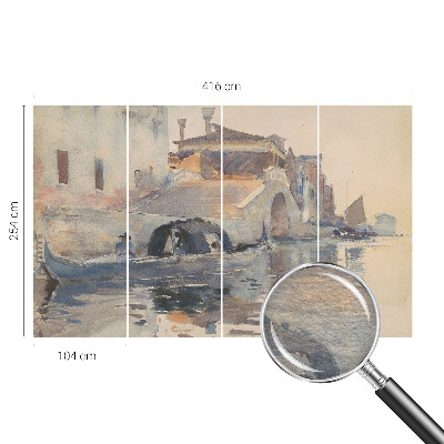 Vlies-Fototapete fürs Wohnzimmer mit venezianischem Harmoniemotiv