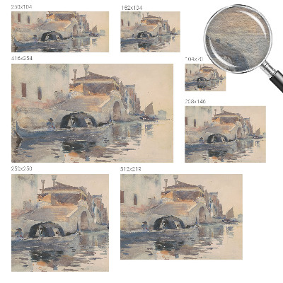 Vlies-Fototapete fürs Wohnzimmer mit venezianischem Harmoniemotiv