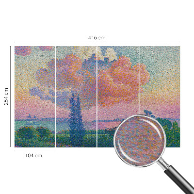 Vlies-Fototapete mit einer farbenfrohen Landschaft