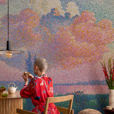 Vlies-Fototapete Farbenfrohe Landschaft