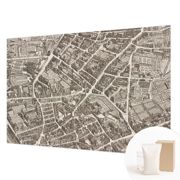Motivtapete aus Vlies mit Motiv eines Stadtlabyrinths
